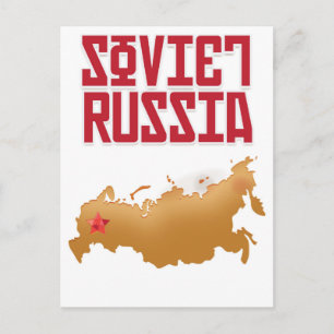 Sowjetrussland Vintage-Reiseposter Postkarte