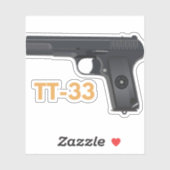 Sowjetunion 2 Pistole Tokarev TT-33 Aufkleber (Blatt)