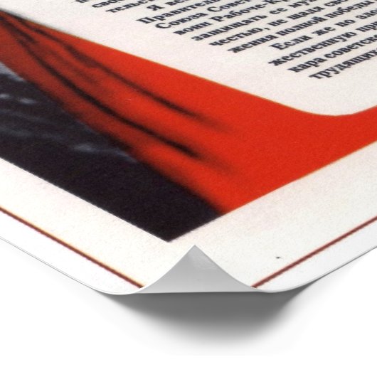 Sowjetunion des Zweiten Weltkriegs Das Mutterland Poster (Ecke)