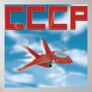 Sowjetunion-Jagdflugzeugposter Poster