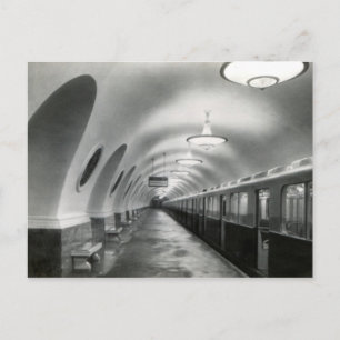 Sowjetunion - Moskauer U-Bahn (Metropoliten), 1939 Postkarte