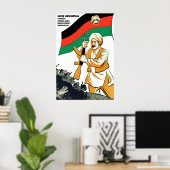 Sowjetunion Propagandaplakat Turkmenisch Poster (Heimbüro)