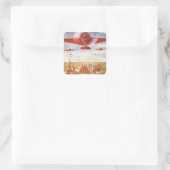 Sowjetunion Quadratischer Aufkleber (Tasche)