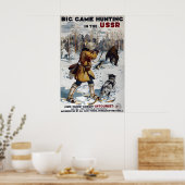Sowjetunion Reiseplakat Großwildjagd in Poster (Küche)
