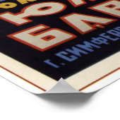 Sowjetunion Südbayern Bierwerbung 1928 Poster (Ecke)