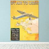 Sowjetunion Vintage Travel Poster Leinwanddruck (Insitu (Holzboden))