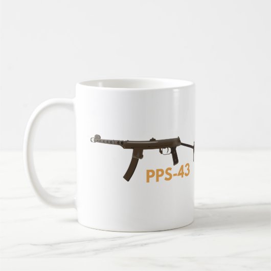 Sowjetunion WW2 PPS-43 Submaschinenleuchte Kaffeetasse (Links)