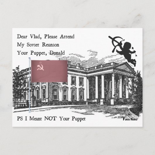 SowjetWiedersehen Haiku Postcard Postkarte (Vorderseite)