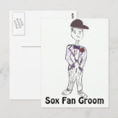 Sox Fan Groom Postkarte (Vorne/Hinten)