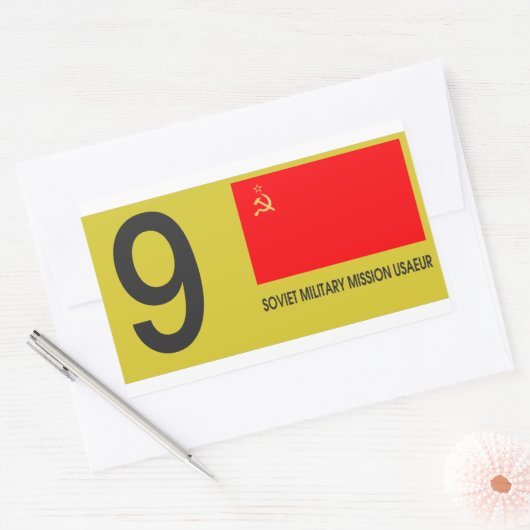 SOXMIS-Platte Rechteckiger Aufkleber (Umschlag)