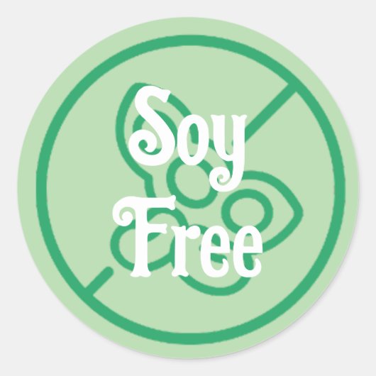 Soy Allergy Soy Free Warning Label Kleine Unterneh Runder Aufkleber (Vorderseite)