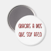 Soy Ateo Magnet (Vorderseite/Rückseite)