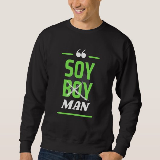 Soy Boy Man Vegan Plant Based Tee (Vorderseite)