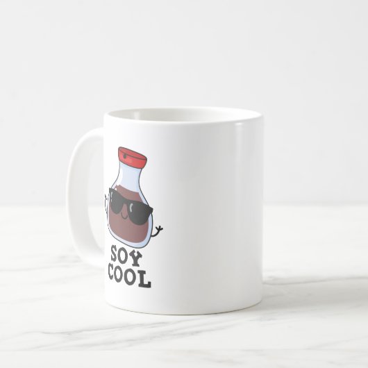 Soy Cool Funny Soy Sauce Puff Kaffeetasse (Vorderseite Links)
