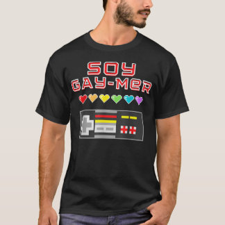Soy Gamer Gay Mer - Lgbtq Gamer 80er Jahre Vintage T-Shirt
