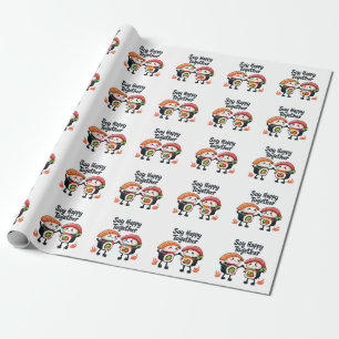 Soy glücklich zusammen Sushi Kawaii japanisches Es Geschenkpapier