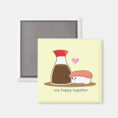 Soy Happy Together Magnet (Vorderseite/Rückseite)