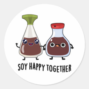 Soy Happy Together Soy Sauce Pub Runder Aufkleber