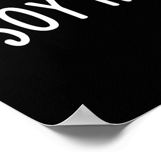 Soy Happy Together Soy Sauce Pun Dark BG Poster (Ecke)