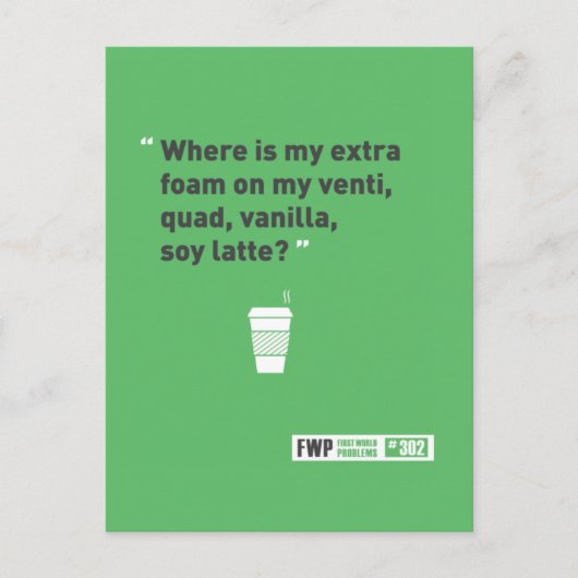 Soy Latté Postkarte (Vorderseite)