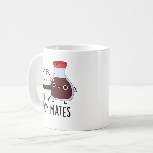 Soy Mates Funny Soy Sauce Puff Kaffeetasse (Vorderseite Links)