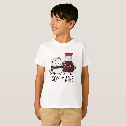 Soy Mates Funny Soy Sauce Puff T-Shirt (Vorne ganz)