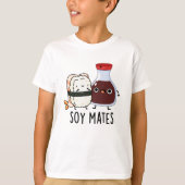 Soy Mates Funny Soy Sauce Puff T-Shirt (Vorderseite)