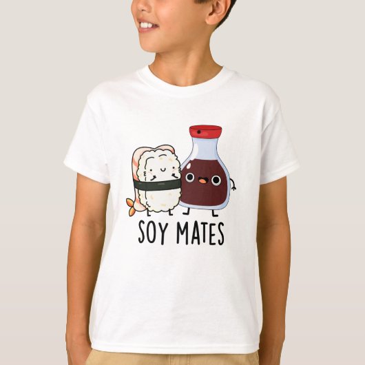 Soy Mates Funny Soy Sauce Puff T-Shirt (Vorderseite)