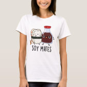 Soy Mates Funny Soy Sauce Puff T-Shirt (Vorderseite)