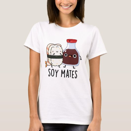 Soy Mates Funny Soy Sauce Puff T-Shirt (Vorderseite)