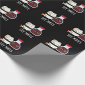Soy Mates Funny Soy Sauce Pun Dark BG Geschenkpapier (Ecke)