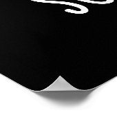 Soy Mates Funny Soy Sauce Pun Dark BG Poster (Ecke)