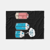 Soy Milk He Must Be Spanish Funny Pun Vegan Gift Fleecedecke (Vorderseite (Horizontal))