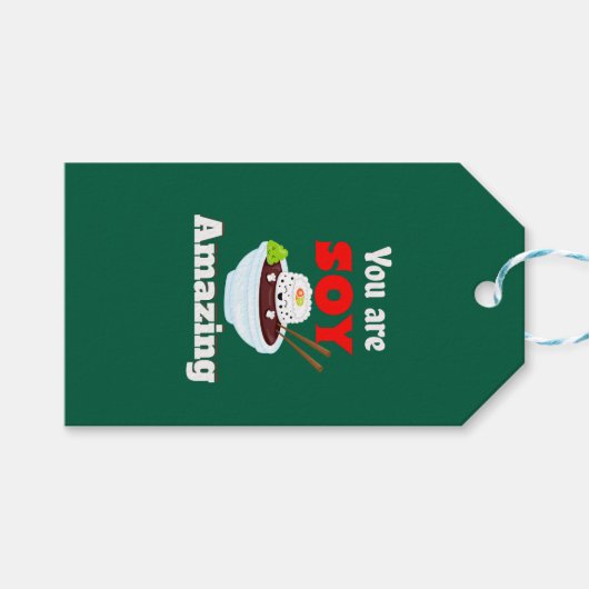 Soy phantastisch Kawaii Sushi Geschenkanhänger (Vorderseite (Horizontal))