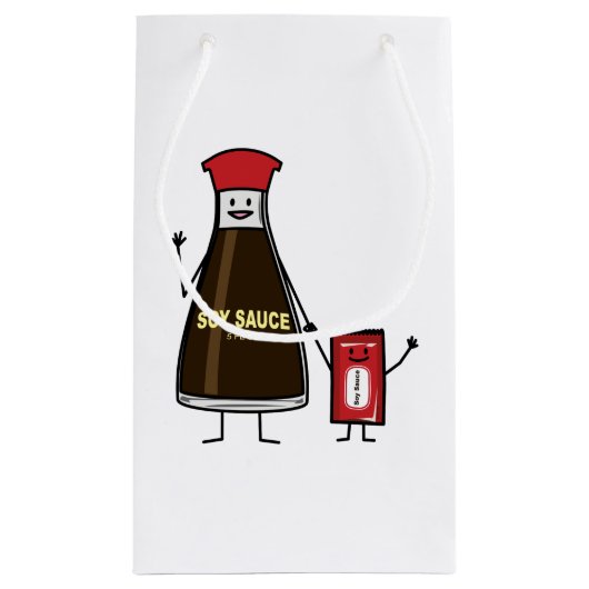 Soy Sauce Flasche Packet Kinder-Kondition asiatisc Kleine Geschenktüte (Rückseite)