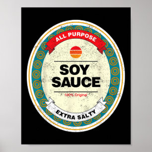 Soy Sauce Funny Halloween-Kostüm Poster