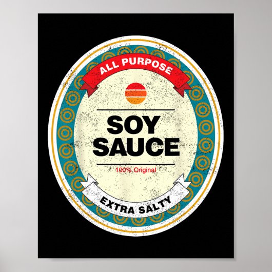 Soy Sauce Funny Halloween-Kostüm Poster (Vorne)