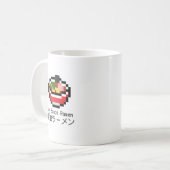 Soy Sauce Ramen Retro Pixel Art Kaffeetasse (Vorderseite Links)
