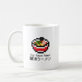 Soy Sauce Ramen Retro Pixel Art Kaffeetasse (Links)