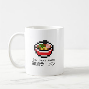 Soy Sauce Ramen Retro Pixel Art Kaffeetasse