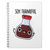 Soy Thankful Funny Soy Sauce Puff Notizblock (Vorderseite)