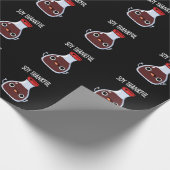 Soy Thankful Funny Soy Sauce Pun Dark BG Geschenkpapier (Ecke)