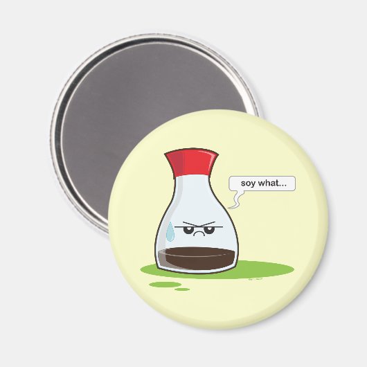 Soy Was Magnet (Vorderseite/Rückseite)