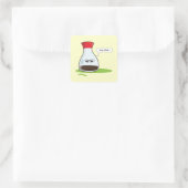 Soy Was Quadratischer Aufkleber (Tasche)