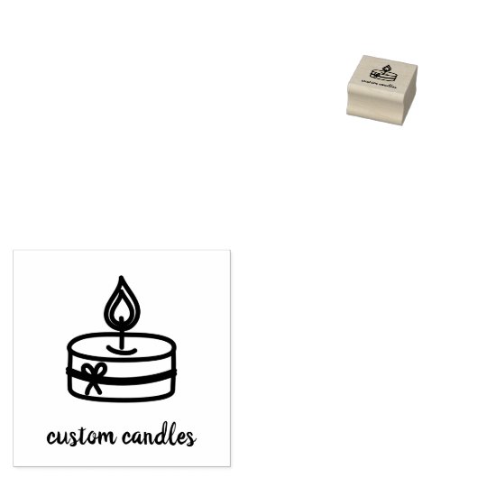 Soy Wax Business Candle Gummistempel (Stempel)