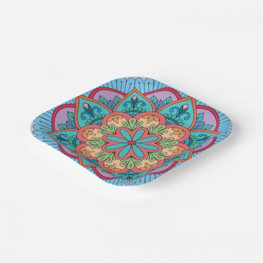 Soy Wax Candle Favor Pappteller (Gewinkelt)