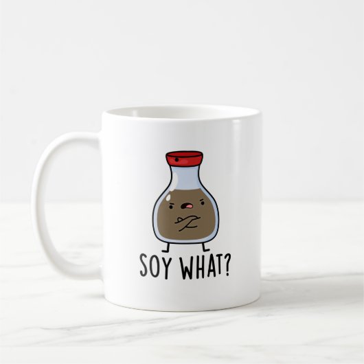 Soy What Funny Soy Sauce Puff Kaffeetasse (Links)