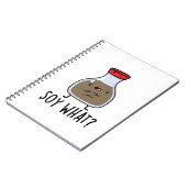 Soy What Funny Soy Sauce Puff Notizblock (Linke Seite)