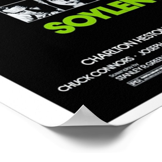 Soylent Green 1973 Poster (Ecke)