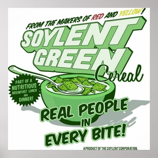 Soylent Green Cereal Poster (Vorne)